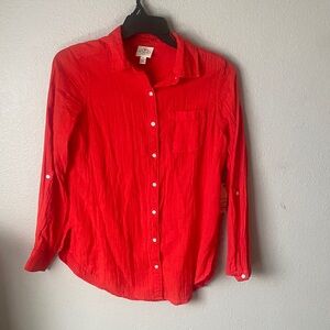 St. John's Bay Classic Red Shirt